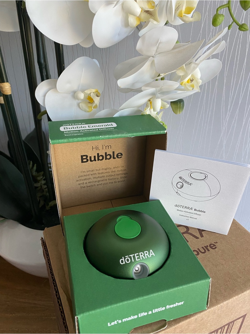 doTERRA Bubble Ultrasonic Diffuser in Emerald Green